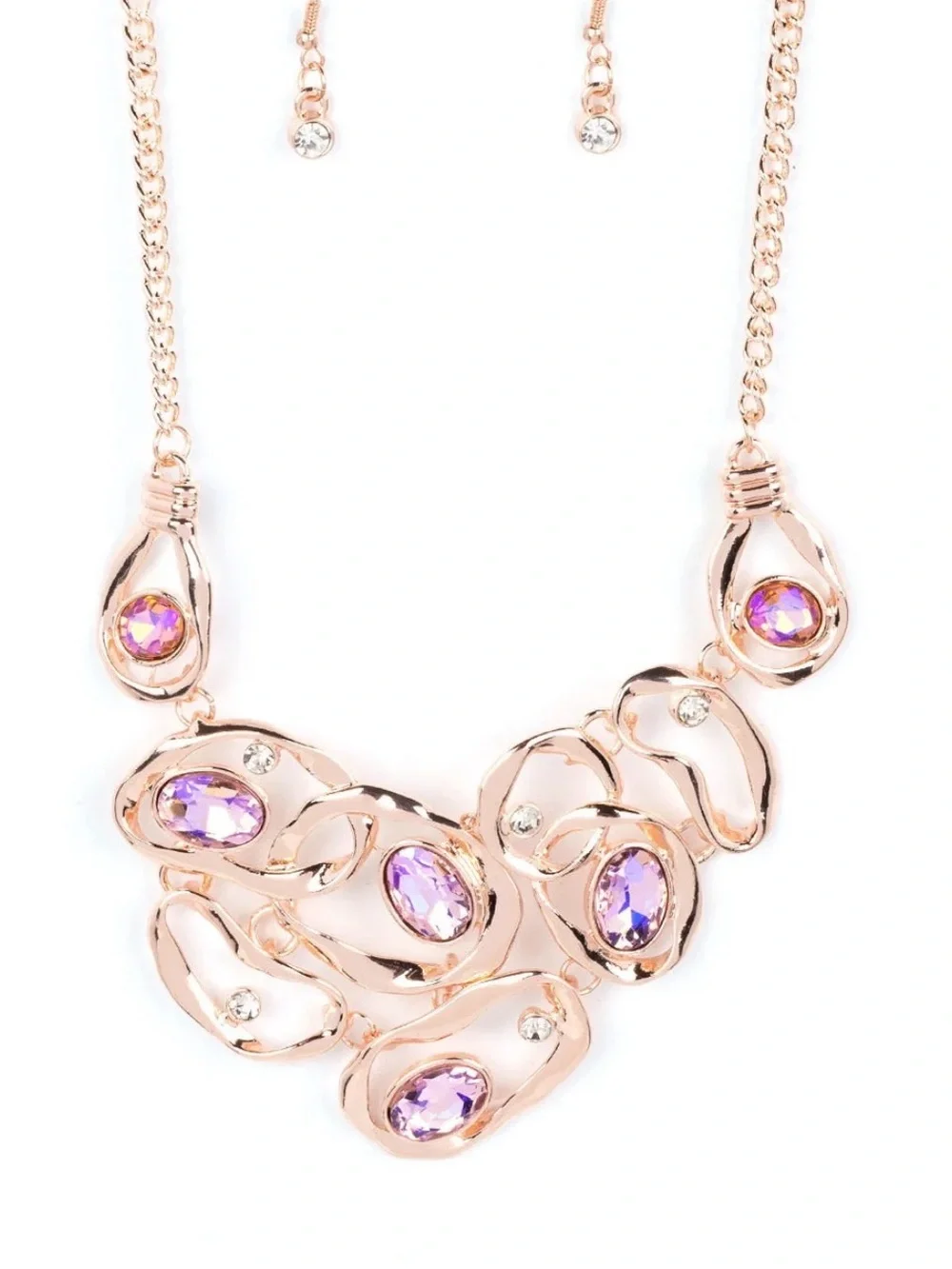 Warp Speed Rose Gold Necklace